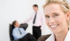 Portrait of three office workers
